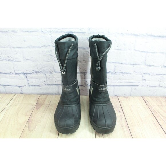 LL Bean Kids' Northwoods Boots Insulated Graphite Size 4 - Picture 4 of 9